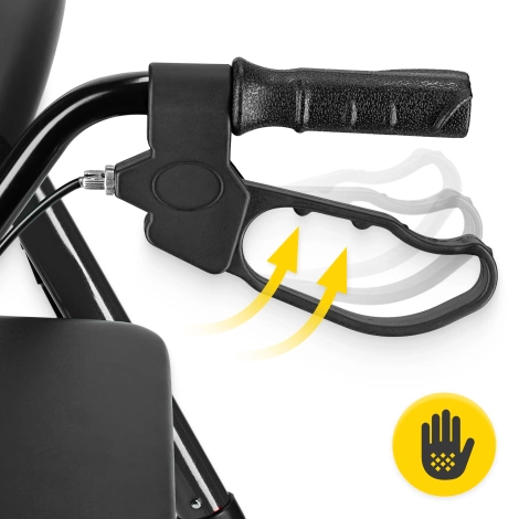 Čtyřkolové chodítko se sedátkem a taškou