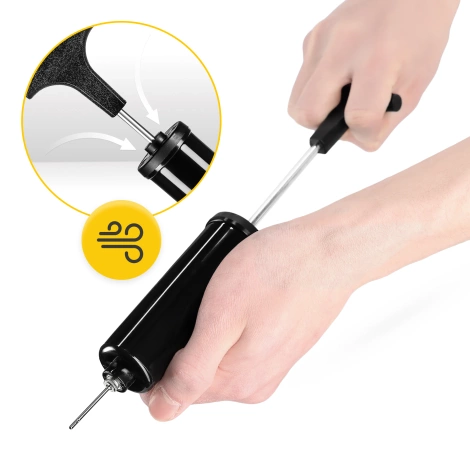 Ruční pumpa s jehlou pro senzomotorický polštář