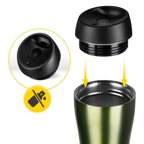 Termohrnek Mountain Goat TRAVEL 380 ml zelený