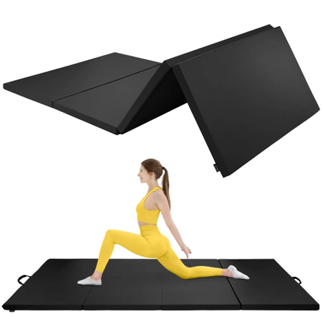 Skládací gymnastická žíněnka XL černá