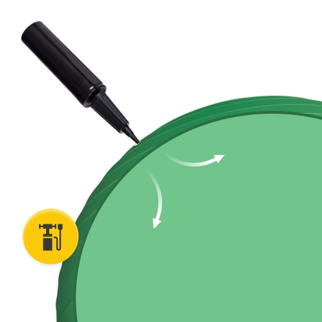 Gymnastický míč 75 cm zelený