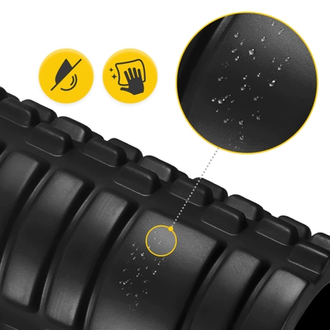 Masážní válec s výstupky EVA 33 cm černý