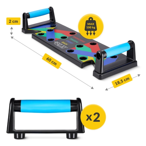 Multifunkční deska na kliky