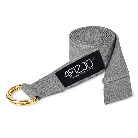 Popruh na jógu šedý