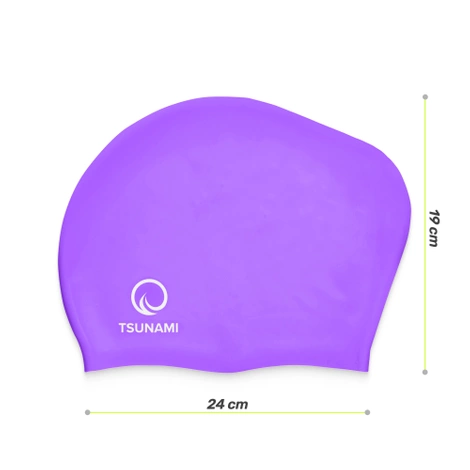 Plavecká čepice unisex TSUNAMI fialová