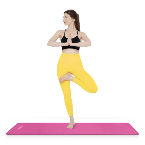 Podložka na cvičení YOGA MAT NBR 1 cm 180 × 60 × 1 cm růžová