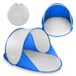 Skládací plážový stan modro-šedý