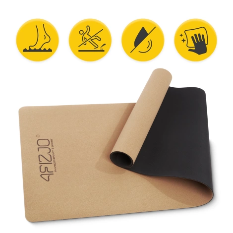 Korková podložka na jógu YOGA MAT 4 mm