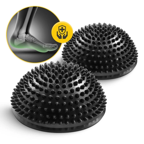 Balanční masážní polokoule 2 ks. černé