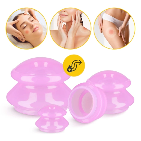 Silikonové masážní baňky MED+ 4 ks.