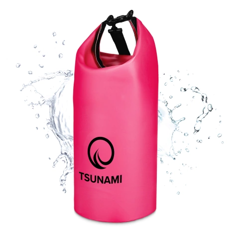 Nepromokavý vak 30 l TSUNAMI růžový