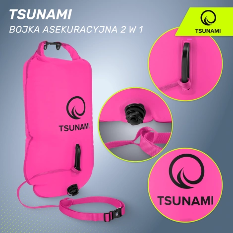 Nafukovací záchranná bójka + Suchá kapsa 2v1 TSUNAMI