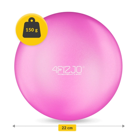 Míč na pilates 22 cm růžový