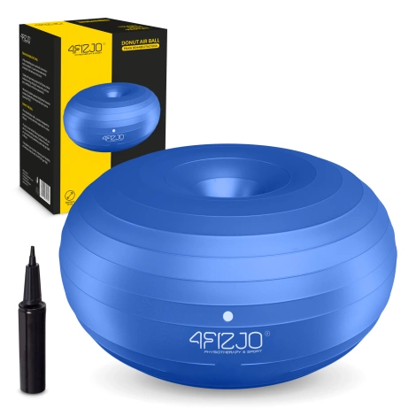 Gimnastický míč DONUT AIR BALL modrý