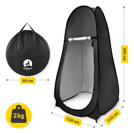 Převlékací stan Mountain Goat černý