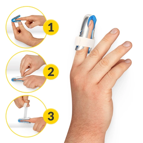 Duralová dlaha pro fixaci prstu MED S