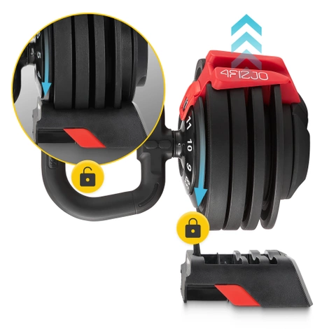 Nastavitelný kettlebell PREMIUM 2-12 kg