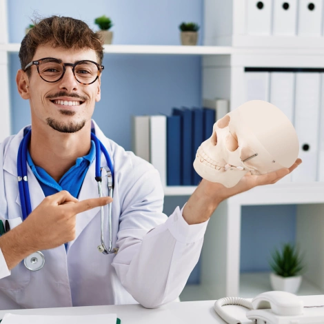 Anatomický model lidské lebky