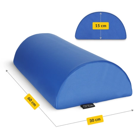 Rehabilitační masážní půlválec modrý