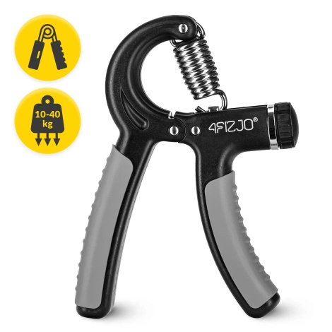 Nastavitelný posilovač zápěstí šedý