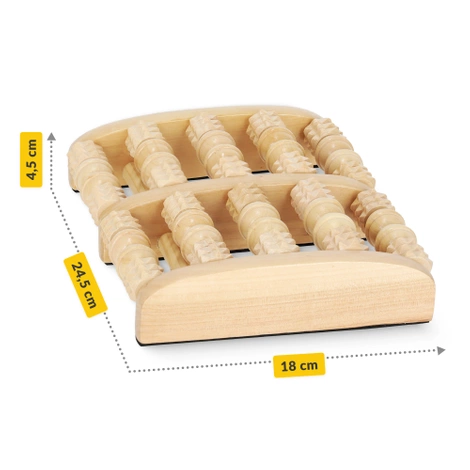 Dřevěný dvojitý masážní váleček na nohy