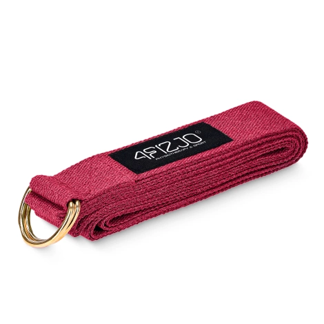 Popruh na jógu červený