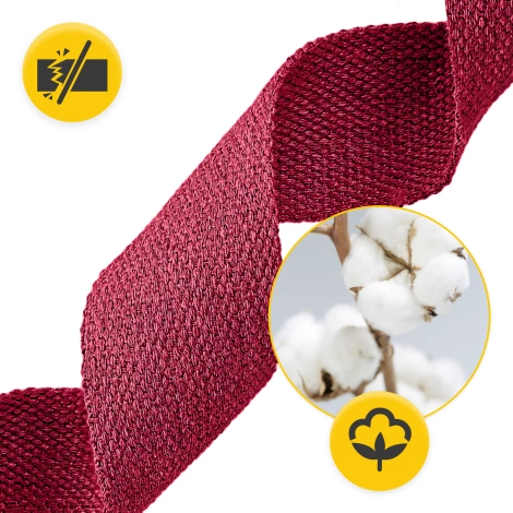 Popruh na jógu červený