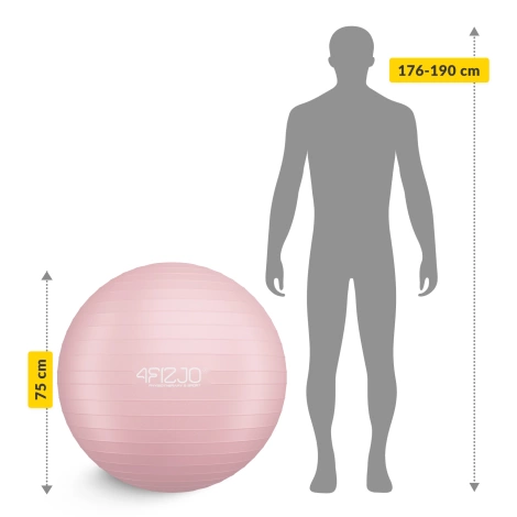 Gymnastický nafukovací míč 85 cm růžový