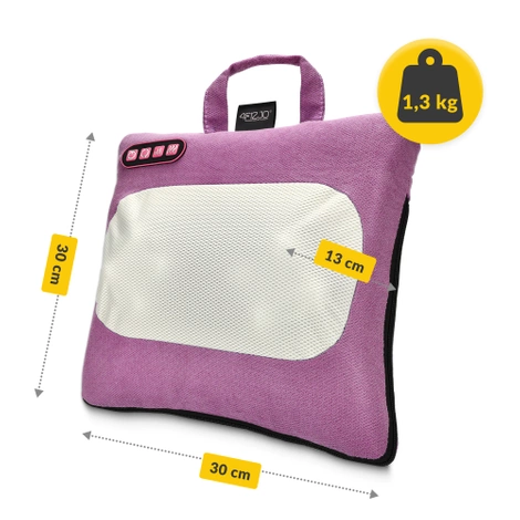 Masážní polštář s vyhříváním LITE fialový