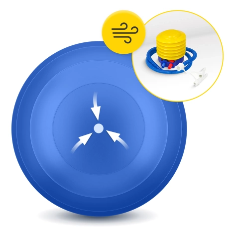 Rehabilitační míč PEANUT AIR BALL modrý