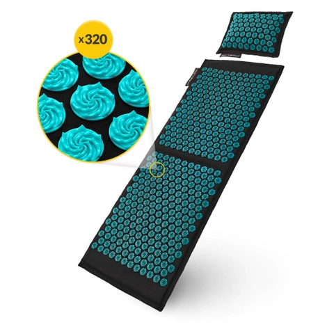 ECO akupresurní podložka s polštářem XL modrá