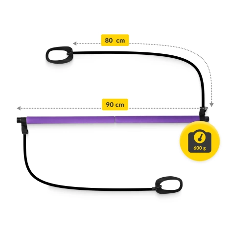 Tyč na pilates s expandéry
