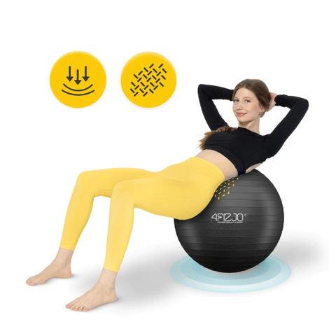 Nafukovací gymnastický míč 55 cm černý