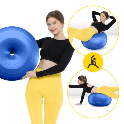 Gimnastický míč DONUT AIR BALL modrý