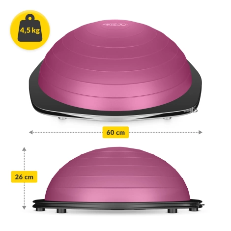 Balanční podložka s expandéry růžová