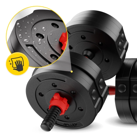 Nastavitelné bitumenové činky 2 x 20 kg