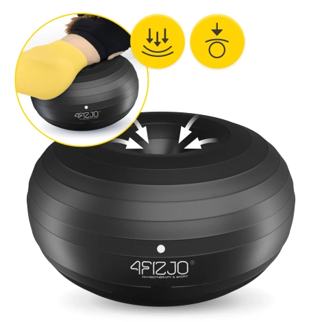 Gimnastický míč DONUT AIR BALL černý