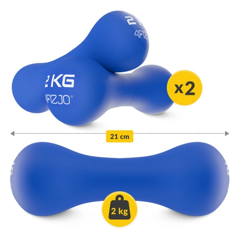 Jednoruční činky 8-shape 2 x 2 kg