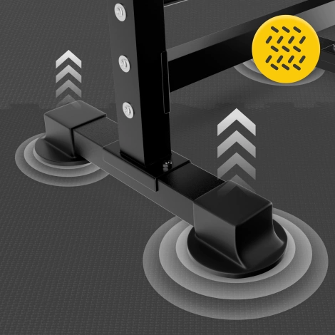 Ochranná podlaha do posilovny PUZZLE 60 x 60 cm 6 ks.