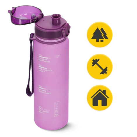 Sportovní láhev na vodu 650 ml růžová