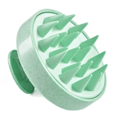 Masážní kartáč na pokožku hlavy zelený