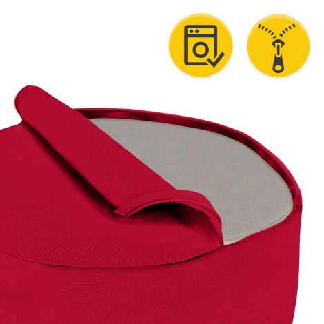 Meditační polštář ZAFU kulatý červený