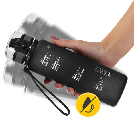 Sportovní láhev na vodu 650 ml černá
