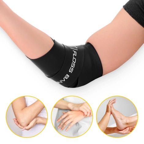 Rehabilitační páska FLOSS BAND 1 mm černá