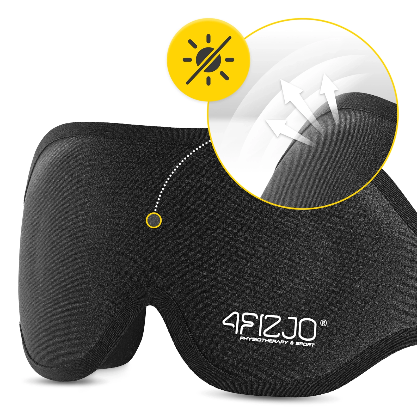 Hedvábná maska na oči na spaní 3D