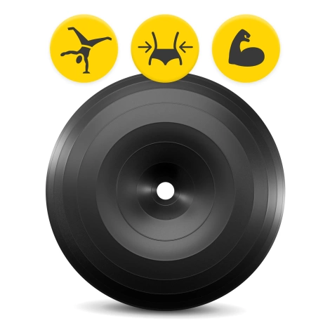 Gimnastický míč DONUT AIR BALL černý