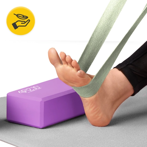 Popruh na jógu khaki