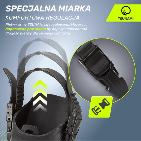 Potápěčské ploutve TSUNAMI S/M modré