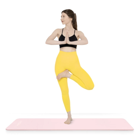 Podložka na cvičení YOGA MAT NBR 180 × 60 × 1,5 cm růžová
