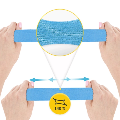 Sada 4 tejpovacích pásek 5 cm x 5 m